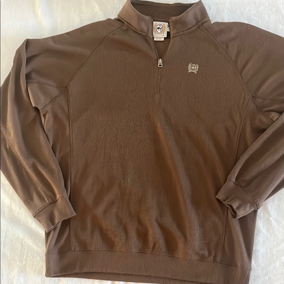 Cinch Other - Men's Cinch Brown Quarter-Zip Sweater